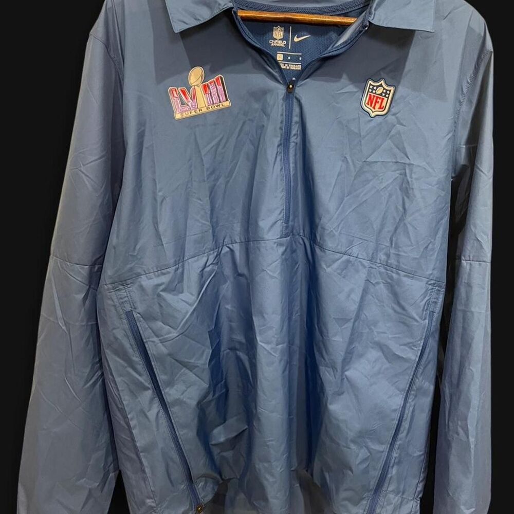 Nike Men's Blue  Superbowl  Windbreaker  Jacket